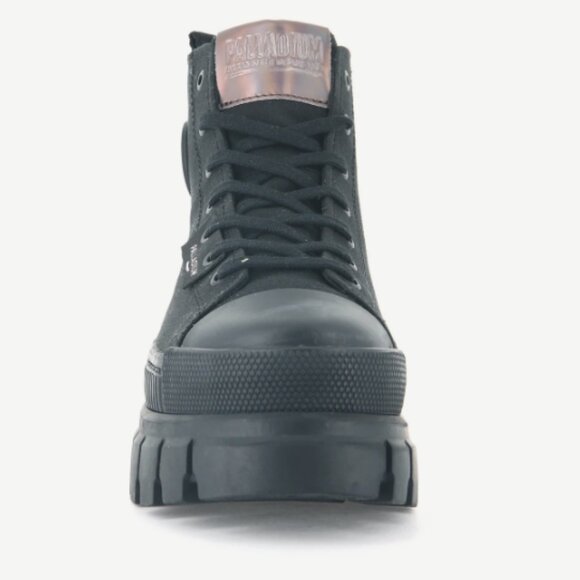 Palladium Revolt Hi Tx Sneaker Boots 97242-010 S14 Black Shoes Womens Stompers - Picture 7 of 15